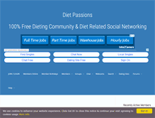 Tablet Screenshot of dietpassions.com